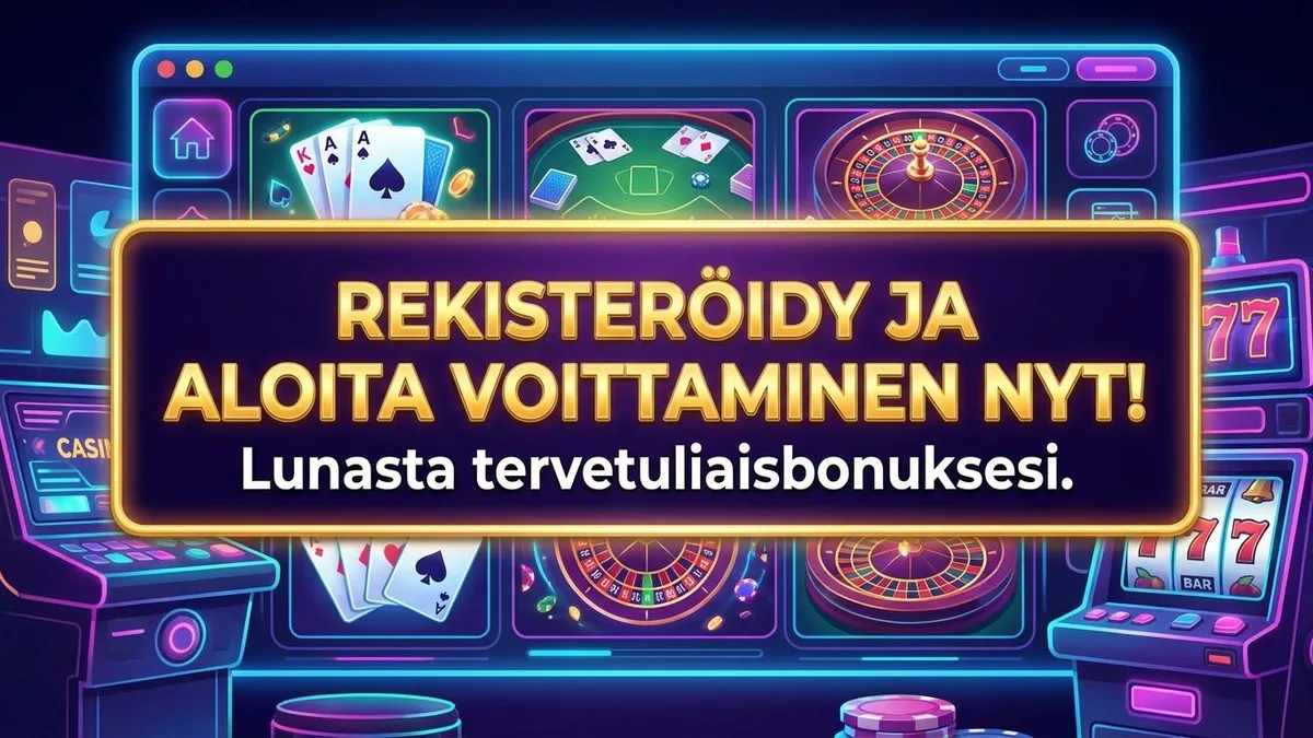 Rekisteröidy bonuksen kanssa